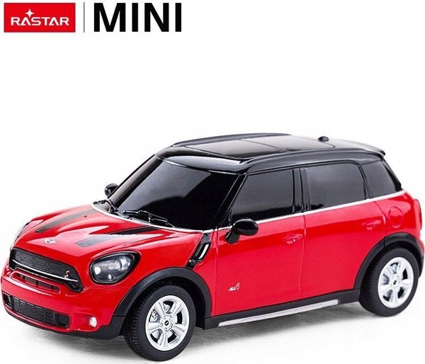 Τηλεκατευθυνόμενο Αυτοκίνητο Rastar Mini Cooper S Countryman 1:24, Κόκκινο, Εμβέλεια 20m, Για Παιδιά 6+ Ετών