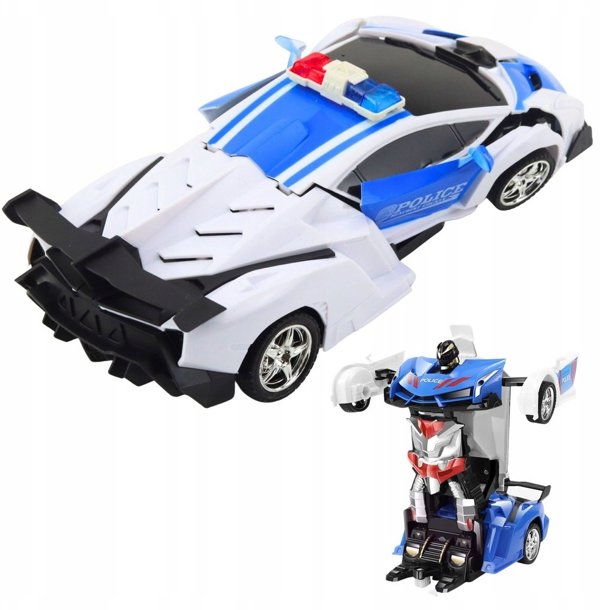 Auto Robot 2W1 Policja Αστυνομικό Τηλεκατευθυνόμενο Περιπολικό RC 1:18