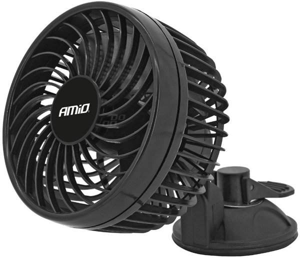 Automobilinis ventiliatorius, ventiliatorius su siurbtuku 24v, amio-03002