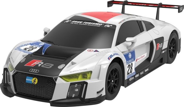 Rastar Τηλεκατευθυνόμενο Αυτοκίνητο AUDI R8 LMS 1:24, Άσπρο-Μαύρο, Ρεαλιστικό Σχεδιασμό