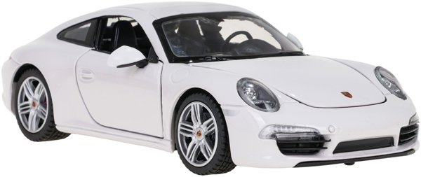 Autko Metalowe 1:24 Porsche 911 Bialy RASTAR
