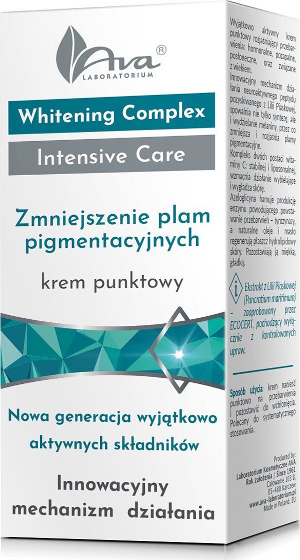 Ava Whitening Complex krem punktowy rozjasniajacy przebarwienia 15ml