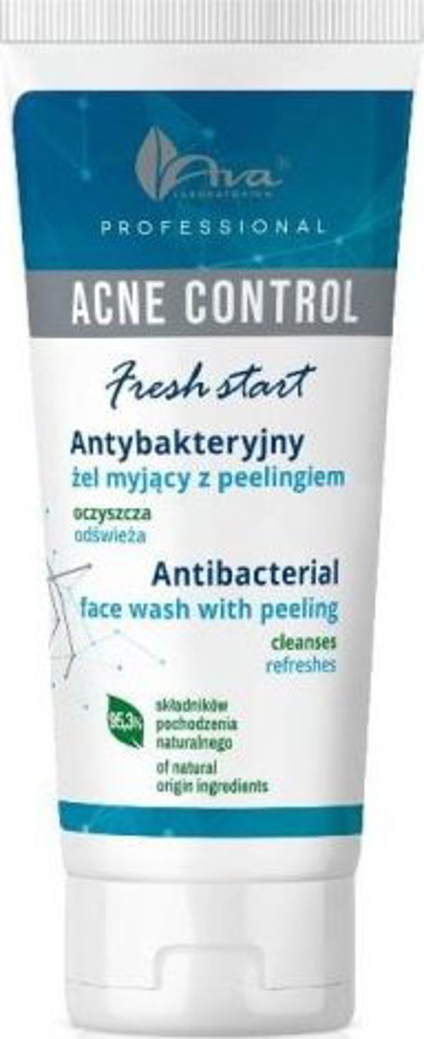 Ava Acne Control Professional Αντιβακτηριακό Τζελ Καθαρισμού με Πήλινγκ 200ml