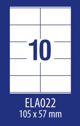 Avery Zweckform ETYK.ZF ECONOMY 105X57MM 022 100ARK ETYKIETA E100 ELA022 - ELA022