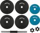 Avento Αλτήρας Ρυθμιζόμενος 15 kg 42DF-BLK, Σετ με Μπιτουμένιες Πλάκες για Προπόνηση