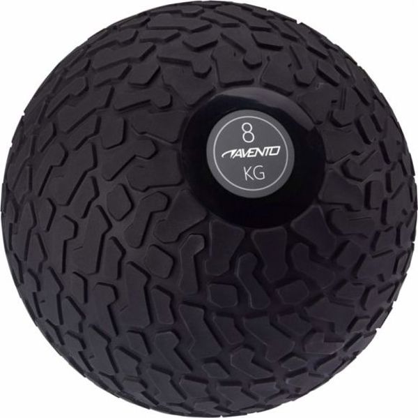 Avento Μπάλα slam με υφή επιφάνειας, 8 kg, μαύρη