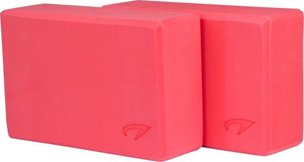 Avento Yoga Blocks – Τουβλάκια Γιόγκα για Ισορροπία και Ευελιξία – Ροζ – Σετ 2 Τεμαχίων