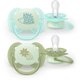Philips Avent Ultra Soft Night Πιπίλα Σιλικόνης 0-6 Μηνών, Φωσφοριζέ, SCF094/01