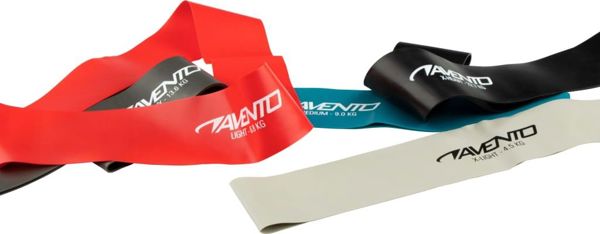 Avento Σετ Mini Bands Αντίστασης 5 Τεμαχίων - Πολύχρωμες Λάστιχα Γυμναστικής για Προπόνηση