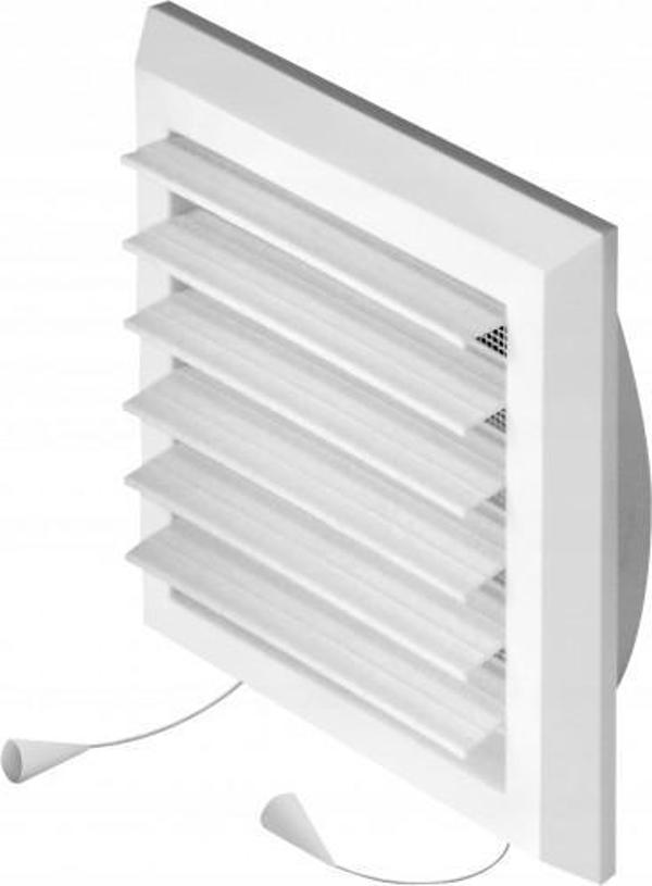 Γρίλια Αερισμού AWENTA T78 με Περσίδες 140x140mm, Φ125, Λευκή