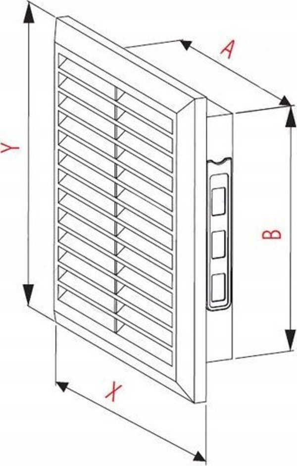 AWENTA Προστατευτικό αερισμού 14x21 TUWS γραφίτης