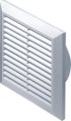 AWENTA λευκή διακοσμητική γρίλια αερισμού 165x165mm με δίχτυ και στερέωση με βύσματα T27