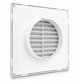 Awenta T83SS Γρίλια Εξαερισμού 140x140mm, Σατινέ Φινίρισμα