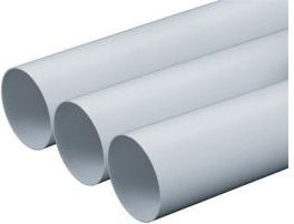 Awenta Στρογγυλός Αεραγωγός 100mm Λευκός 0,5m
