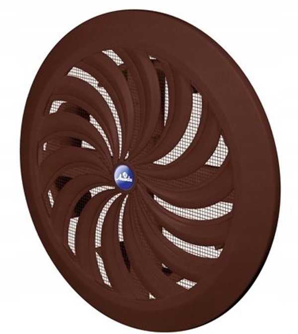 Awenta Γκριλ Εξαερισμού T95BR, Φ100mm, Καφέ Χρώμα