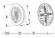 Awenta Γκριλ Εξαερισμού T95BR, Φ100mm, Καφέ Χρώμα