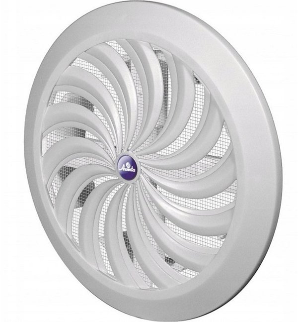 Awenta Γρίλια Εξαερισμού T89, 140x140mm, Φ150mm, Λευκή