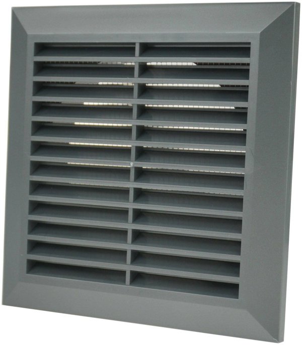 Αεραγωγός Awenta T83GR, Γρίλια Εξαερισμού 140x140mm, Φ125mm, Γραφίτης