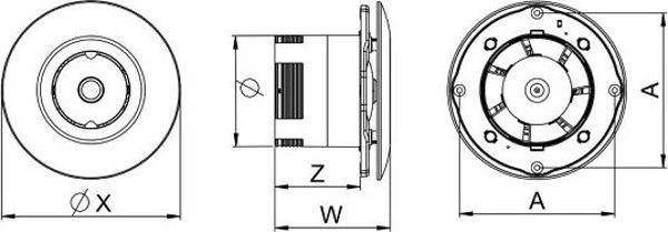 AWENTA Ανεμιστήρας Οροφής fi 100 12V