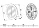 Awenta Ρυθμιζόμενη Γρίλια Αερισμού T36SS, 100-150mm, Σατινέ