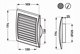 Awenta Γρίλια Εξαερισμού TL11, 140x140mm, Λευκή