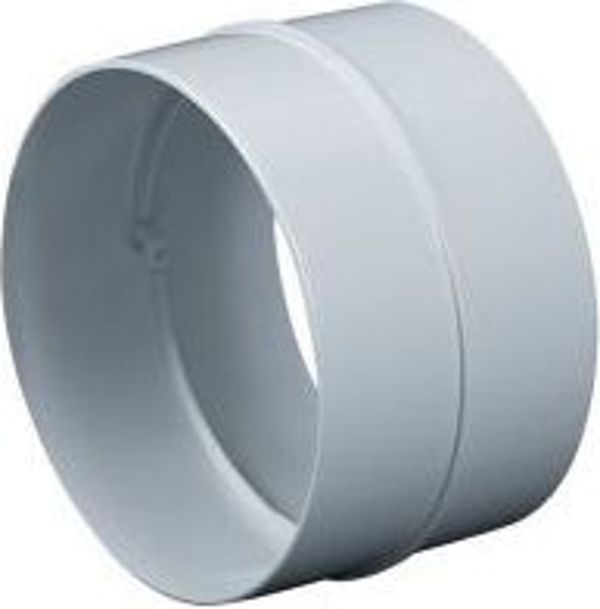 AWENTA Lacznik kanalu okraglego 100mm bialy KO100-21