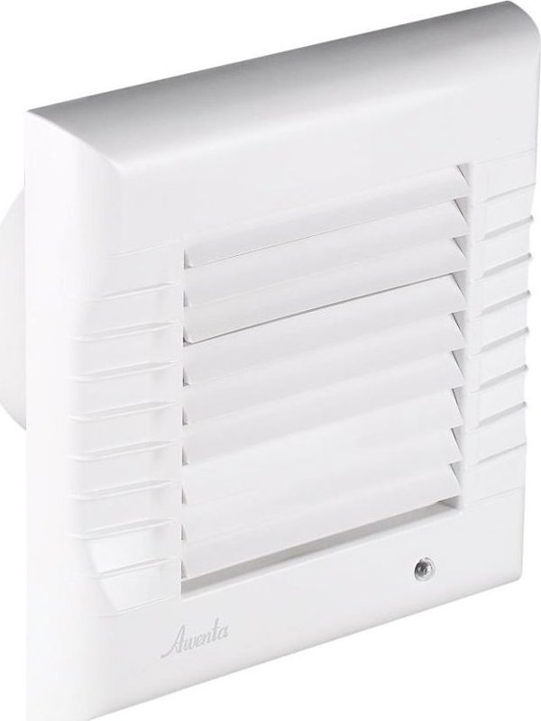 Ανεμιστήρας Μπάνιου AWENTA A-Matic WM100, Φ100, 95m³/h, 16W, με Αυτόματη Περσίδα, Λευκός