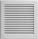 AWENTA Λευκή γρίλια αερισμού με πλέγμα 150x150mm
