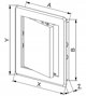 Awenta Drzwiczki Rewizyjne DT22 100x100mm Plastikowe Biale