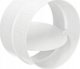 AWENTA Lacznik kanalow okraglych Awenta KO125-22 z zaworem zwrotnym fi125mm bialy