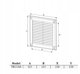 Awenta Γρίλια Αερισμού TRU2SS 150x150mm, Ασημί Σατινέ