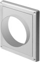 Awenta Γρίλια Αερισμού T67 140x140mm για Αεραγωγό Φ100mm, Λευκή