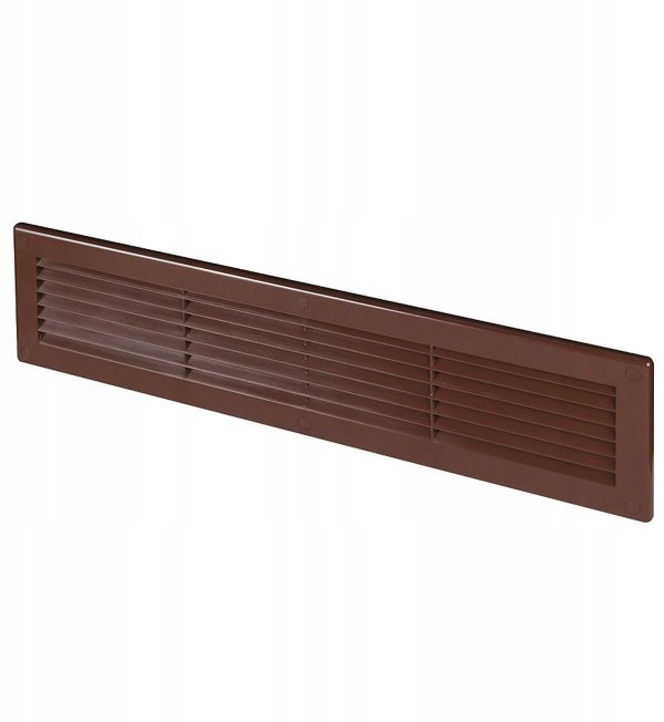 Γρίλια Εξαερισμού Awenta TRU26BR, 110x460mm, Καφέ Χρώμα