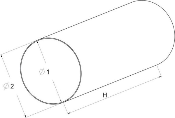 Awenta Kanal Wentylacyjny Okragly KO125-05 fi125mm Bialy 0,5m
