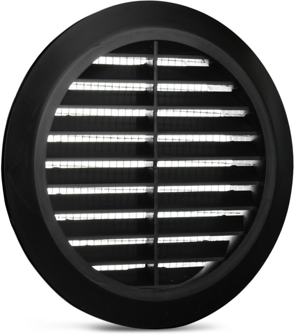 Αεραγωγός Awenta T32CZ, Γρίλια Εξαερισμού Φ125mm, Μαύρη