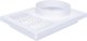 Awenta Γρίλια Εξαερισμού T98, 140x210mm, για Φ120mm, Λευκή