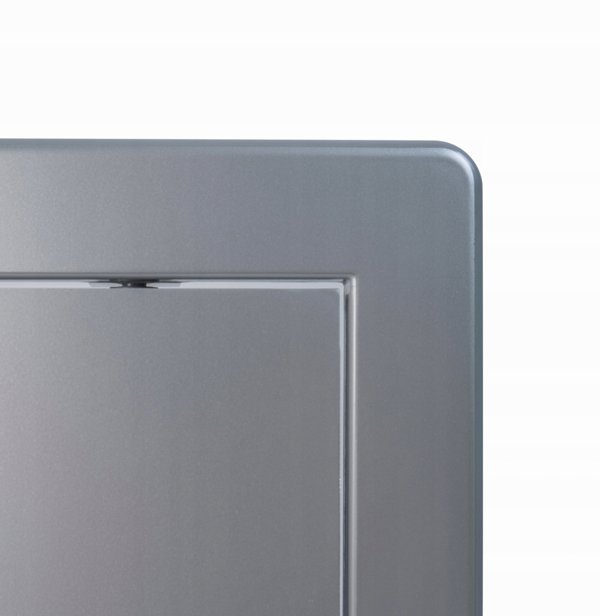 Awenta Πλαστική Θυρίδα Επίσκεψης DT10SS 150x150mm, Σατινέ Ασημί