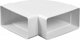 AWENTA Γωνία Awenta KP75-24 75x150mm 90° οριζόντια επίπεδη λευκή