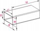 AWENTA Κανάλι εξαερισμού Awenta KP75-10 75x150mm επίπεδο λευκό 1m