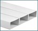 AWENTA Κανάλι εξαερισμού Awenta KP75-10 75x150mm επίπεδο λευκό 1m