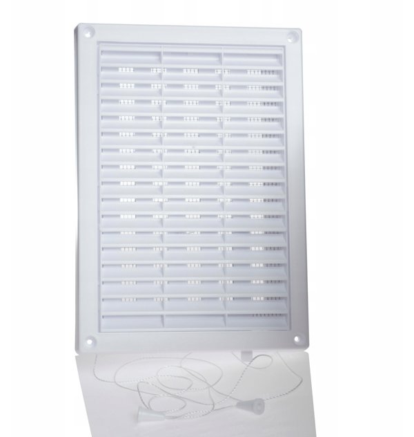 Γρίλια Εξαερισμού Awenta T57, 140x210 mm, TUS, Λευκή