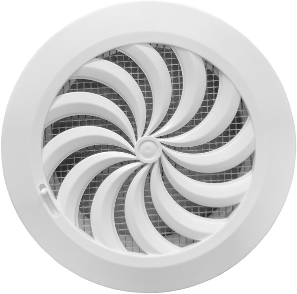 Awenta Γρίλια Εξαερισμού T86, Λευκή, Φ125mm, Πλαστική