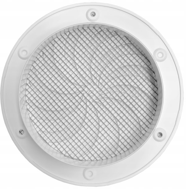 Awenta Γρίλια Εξαερισμού T86, Λευκή, Φ125mm, Πλαστική