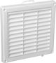 AWENTA Αεραγωγός 130x130mm λευκός με περσίδα και κορδόνι T43