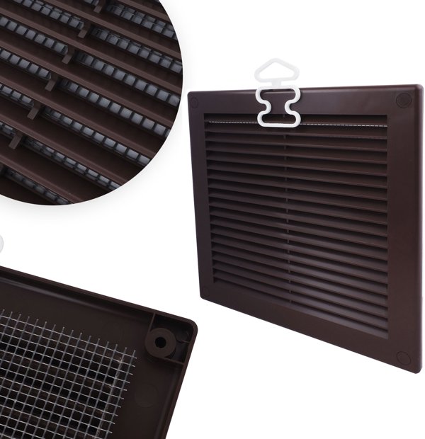Awenta Σχάρα Αερισμού TRU6BR, 200x200mm, Καφέ