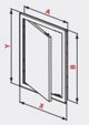 AWENTA Drzwiczki rewizyjne metalowe 500 x 500mm biale