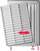 AWENTA Λευκός Αεραγωγός με Περσίδες και Σίτα 128 x 197mm (T59)