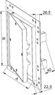 AWENTA Drzwiczki rewizyjne na sufit 400x400 karton-gips 25mm