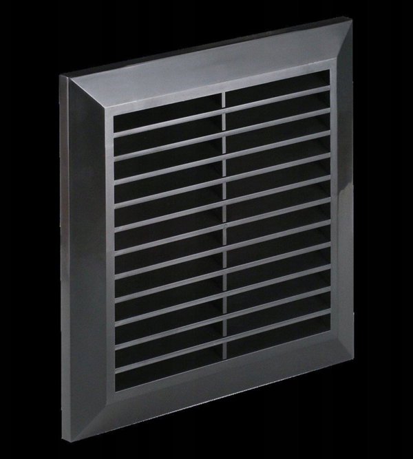 Awenta Τ48CZ Γρίλια Αερισμού 110x140mm, Μαύρο Χρώμα