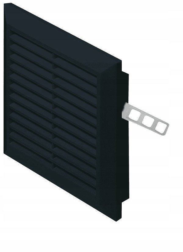 Awenta Τ48CZ Γρίλια Αερισμού 110x140mm, Μαύρο Χρώμα